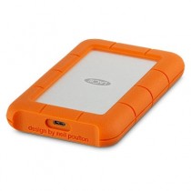 Disco Duro Externo LaCie Rugged USB-C 2.5'', 4TB, USB C 3.0, Naranja/Plata, A Prueba de Agua, Polvo y Golpes - para Mac/PC - Env