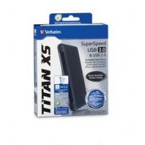 Disco Duro Externo Verbatim Titan XS 2.5'', 1TB, USB 3.0, Negro - Envío Gratis