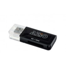 Azio Lector de Memoria CAR-S10, SD/MMC/MicroSD, USB 2.0, Negro - Envío Gratis
