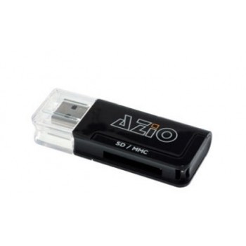 Azio Lector de Memoria CAR-S10, SD/MMC/MicroSD, USB 2.0, Negro - Envío Gratis