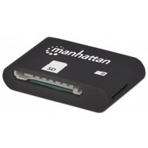 Manhattan Lector de Memoria 406208, MicroSD, USB 2.0, 480 Mbit/s, Negro - Envío Gratis