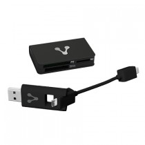 Vorago Lector de Memorias CR-300, USB/Micro-USB, Negro - Envío Gratis