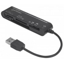 Manhattan Lector de Memoria USB 2.0, 79 en 1, 480 Mbit/s, Negro - Envío Gratis