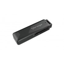 Vorago Lector de Memoria CR-100, MicroSD/SD/SDHC/SDXC, USB 2.0, Negro - Envío Gratis