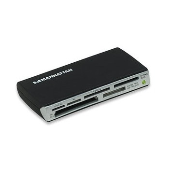 Manhattan Lector de Tarjetas, 60 en 1, USB 2.0, Negro - Envío Gratis