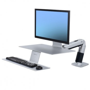 Ergotron WorkFit-A con Teclado Suspendido para 1 Monitor hasta 27'', max. 10.9KGs - Envío Gratis