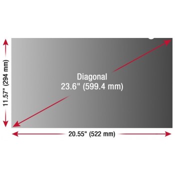 ViewSonic Filtro de Privacidad para Monitor 23.6'', Widescreen - Envío Gratis