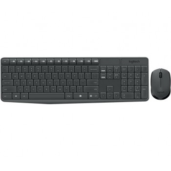 Kit de Teclado y Mouse Logitech MK235, Inalámbrico, USB, Negro (Español) - Envío Gratis