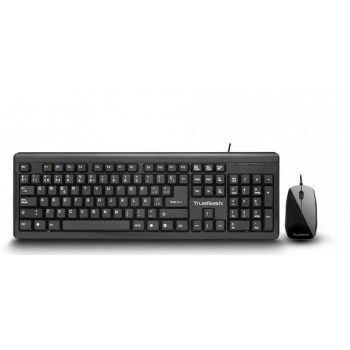 Kit de Teclado y Mouse Ateck TB-01006, Alámbrico, USB, Negro (Español) - Envío Gratis