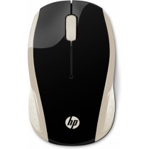 Mouse HP Óptico 200, RF Inalámbrico, 1000DPI, Negro/Oro - Envío Gratis
