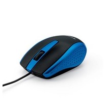 Mouse Verbatim Óptico Bravo, Alámbrico, USB, Negro/Azul - Envío Gratis