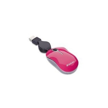 Mouse Verbatim Óptico 98618, Alámbrico, USB, Rosa - Envío Gratis