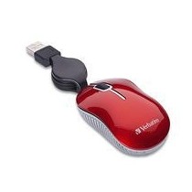 Mouse Verbatim Óptico 98619, Alámbrico, USB, Rojo - Envío Gratis