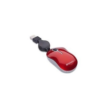 Mouse Verbatim Óptico 98619, Alámbrico, USB, Rojo - Envío Gratis