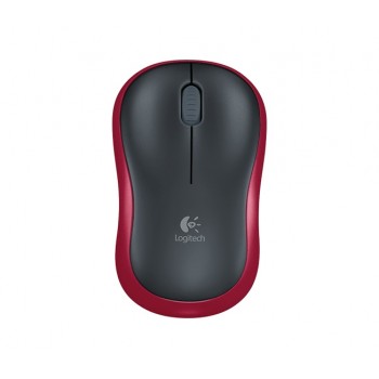 Mouse Logitech Óptico M185, RF Inalámbrico, 1000DPI, Negro/Rojo - Envío Gratis