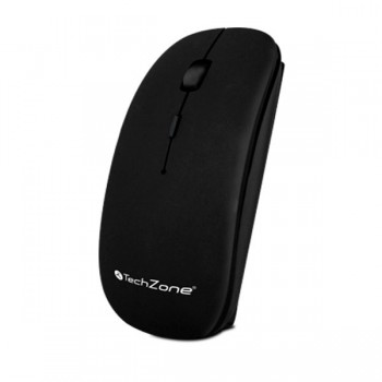 Mouse TechZone Óptico TZ18MOU01INA, RF Inalámbrico, 1600DPI, Negro - Envío Gratis