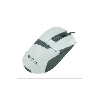 Mouse Naceb Láser NA-616, Alámbrico, USB, 2400DPI, Gris/Blanco - Envío Gratis