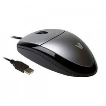 Mouse V7 Óptico MV3000010-5NC, Alámbrico, 1000DPI, Negro/Plata - Envío Gratis