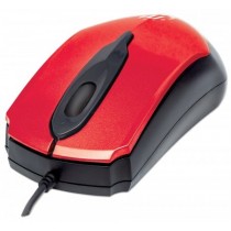 Mouse Manhattan Óptico Edge, Alámbrico, USB, 1000DPI, Rojo/Negro - Envío Gratis