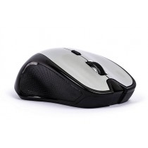 Mouse Naceb Óptico NA-181P, Inalámbrico, Alcance 10 Metros, 2.40GHz, Negro/Plata - Envío Gratis