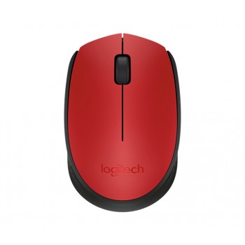 Mouse Logitech Óptico M170, Inalámbrico, USB, Negro/Rojo - Envío Gratis