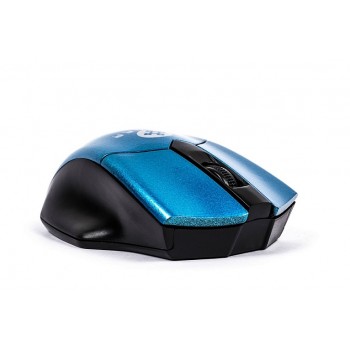 Mini Mouse Naceb Óptico NA-273A, Inalámbrico, Alcance 10 Metros, 1200DPI, Negro/Azul - Envío Gratis