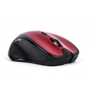 Mouse Naceb Óptico NA-181R, Inalámbrico, Alcance 10 Metros, 2.40GHz, Negro/Rojo - Envío Gratis