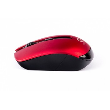 Mouse Naceb Óptico NA-594GR, Inalámbrico, USB, 1600DPI, Rojo - Envío Gratis