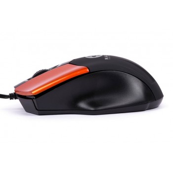 Mouse Naceb Óptico NA-037, Alámbrico, 1000DPI, Negro/Naranja - Envío Gratis