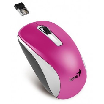 Mouse Genius BlueEye NX-7010, Inalámbrico, 1600DPI, USB, Magenta/Blanco - Envío Gratis