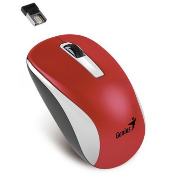 Mouse Genius BlueEye NX-7010, Inalámbrico, 1600DPI, USB, Rojo/Blanco - Envío Gratis