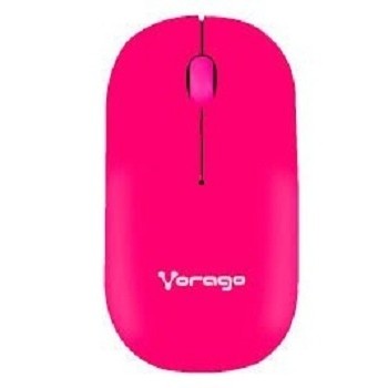 Mouse Vorago Óptico MO-205R, Inalámbrico, USB, 1000DPI, Rosa - Envío Gratis