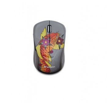 Mouse Verbatim Multi-Trac LED Azul, Inalámbrico, Tatoo Koi - Envío Gratis