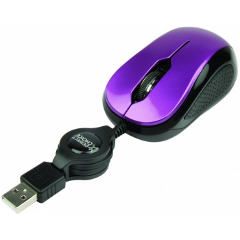 Mini Mouse Perfect Choice Optico PC-043942, Alámbrico, 1000DPI, USB, Morado - Envío Gratis