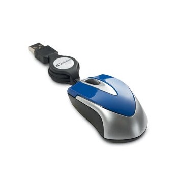 Mouse Verbatim Travel Óptico 97249, USB, Azul - Envío Gratis