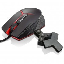 Mouse Gamer Lenovo Láser Y WW, Alámbrico, USB, 8200DPI, Negro/Rojo - Envío Gratis