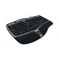 Teclado Microsoft Natural Ergonomic Keyboard 4000 for Business, Alámbrico, USB, Negro (Inglés) - Envío Gratis