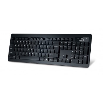 Teclado Básico Genius SlimStar 130, Alámbrico, USB, Gris (Inglés) - Envío Gratis