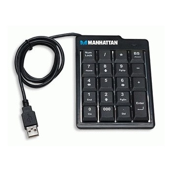 Manhattan Teclado Numérico 176354, Alámbrico, USB, Negro - Envío Gratis