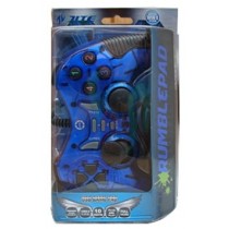 BRobotix Control para Juegos RumblePad, Alámbrico, USB 2.0, Azul - Envío Gratis