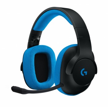 Logitech Audífonos Gamer G233, Alámbrico, 2 Metros, 3.5mm, Negro/Azul - Envío Gratis