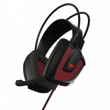 Patriot Audífonos Gamer Viper V360 7.1, Alámbrico, 2.2 Metros, USB, Negro/Rojo - Envío Gratis