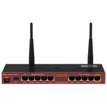 Router MikroTik Gigabit Ethernet RB2011UiAS-2HND-IN, Inalámbrico, 2.4GHz, 10x RJ-45, 2 Antenas de 4dBi - Envío Gratis