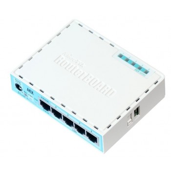 Router MikroTik Gigabit Ethernet hEX, Alámbrico, 5x RJ-45, 1x USB - Envío Gratis