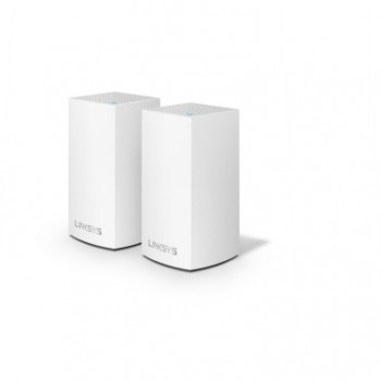 Router Linksys con Sistema de Red Wi-Fi en Malla Velop AC2600, 1267 Mbit/s, 2.4/5GHz, 2x RJ-45 - Kit de 2 Piezas - Envío Gratis