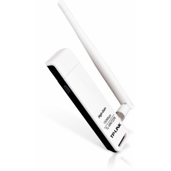 TP-Link Adaptador de Red USB TL-WN722N, Inalámbrico, 2.4 - 2.4835 GHz, con Antena de 4dBi - Envío Gratis