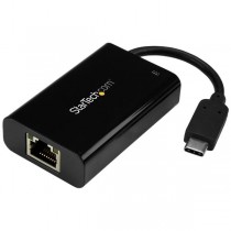 StarTech.com Adaptador USB-C de Red Ethernet Gigabit con Entrega de Potencia, 5000 Mbit/s, Negro - Envío Gratis