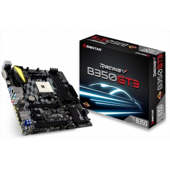Tarjeta Madre Biostar micro ATX B350GT3, S-AM4, AMD B350, HDMI, 64GB DDR4 para AMD - Envío Gratis