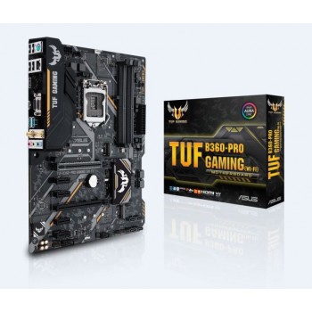 Tarjeta Madre ASUS ATX TUF B360-PRO GAMING (WI-FI), S-1151, Intel B360, HDMI, 64GB DDR4 para Intel Compatibles solo para 8va - E