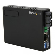 StarTech.com Convertidor de Medios de Fibra Óptica SC a Ethernet 10/100 Mbps con PoE, 2km - Envío Gratis
